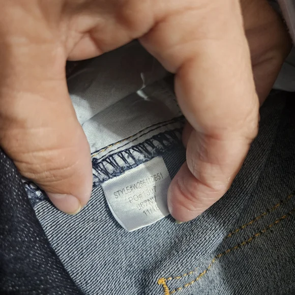 !it jeans Dark Blue Distressed Denim Midi Skirt - Picture 6 of 8